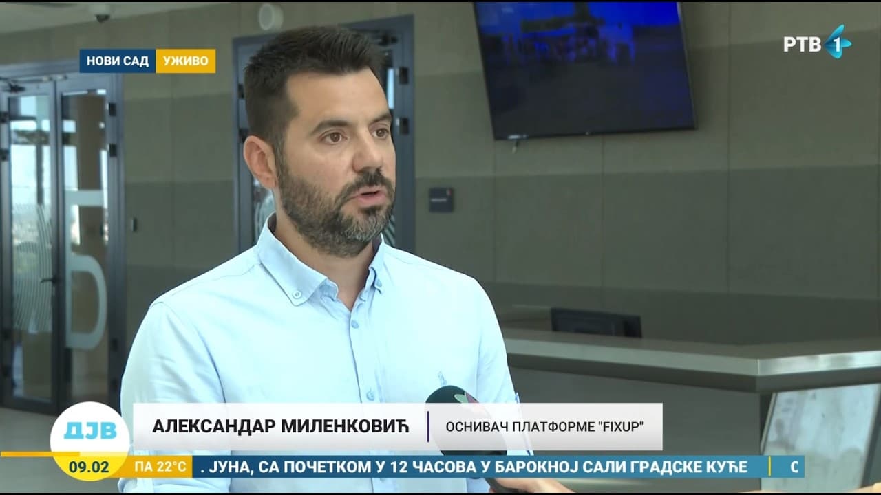 Aleksandar Marković, osnivač Fixupa, u jutarnjem programu RTV-a